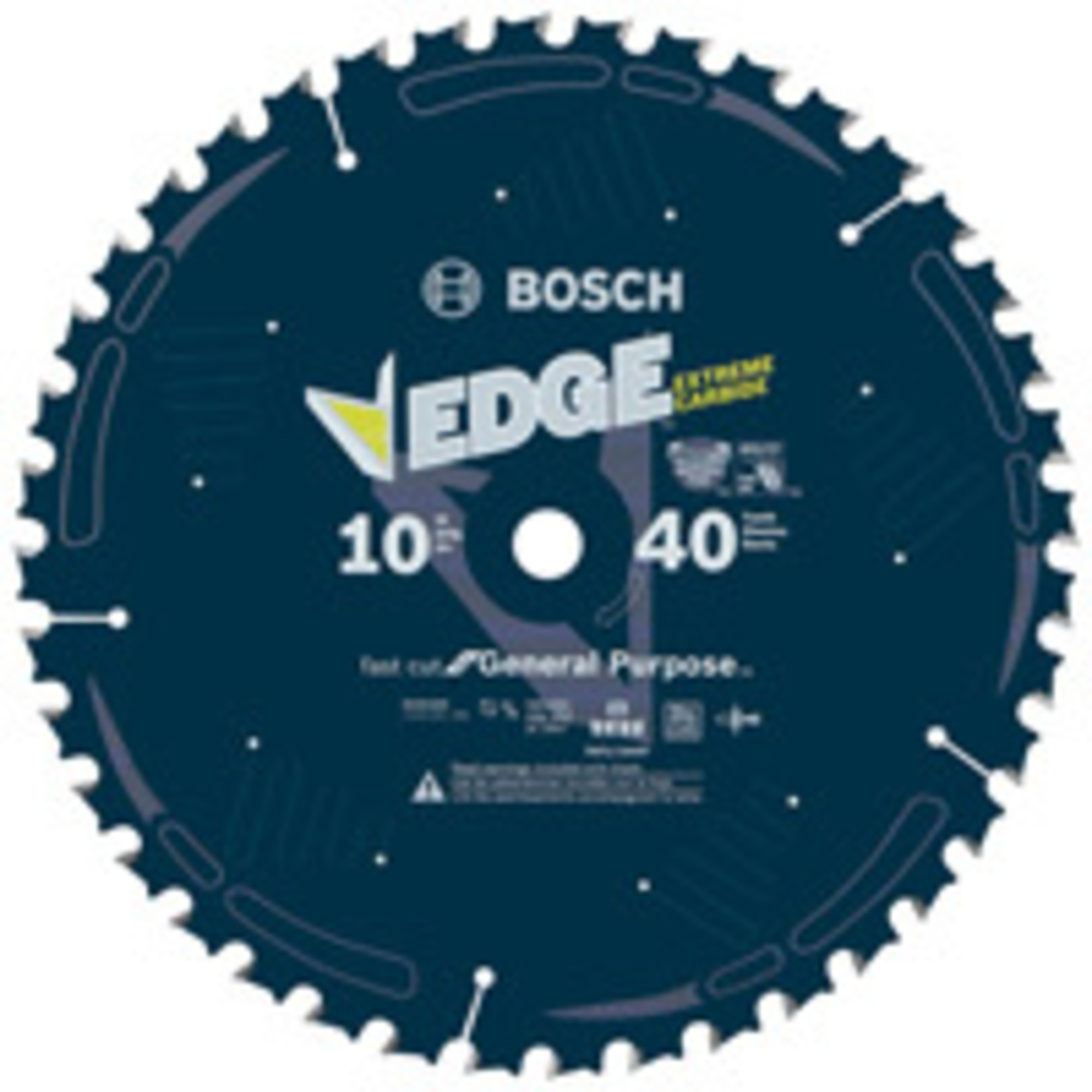 Bosch 10in. 40-Tooth Edge Circular Saw Blade — General Purpose, Model# DCB1040